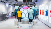 Nike Dream Arena, George Street Sydney, Retail Store Interior with 2m wide digital football 