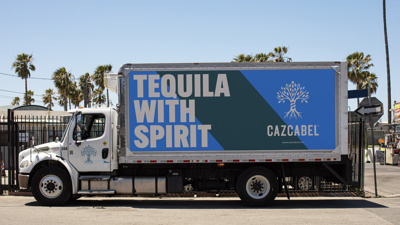 Cazcabel Truck with Tequila with spirit on the side