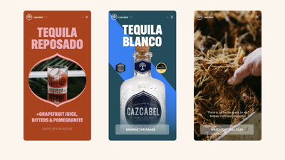 Cazcabel Tequila Ad mockups x 3