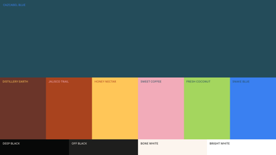 Cazcabel Colour Palette